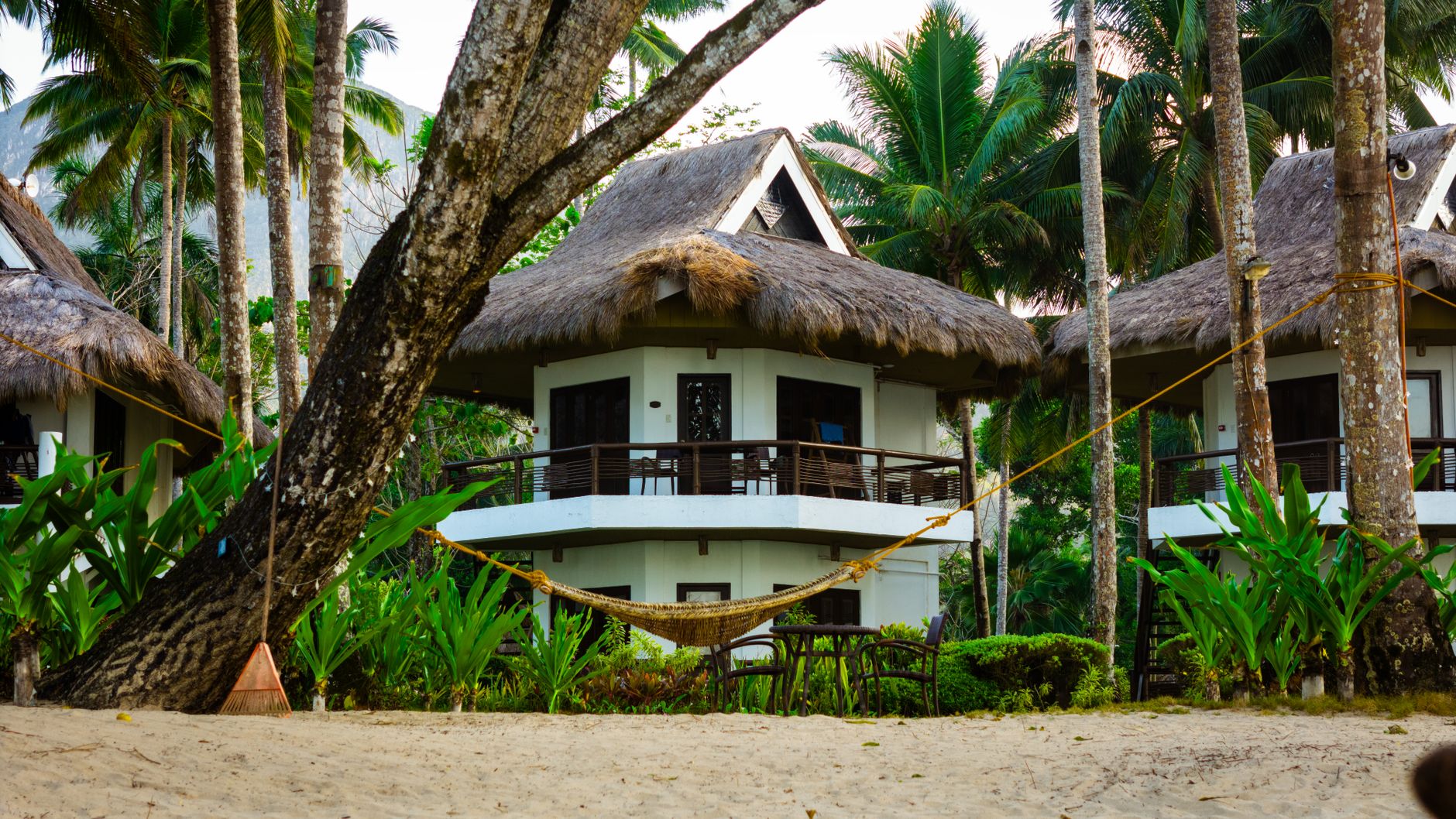 Cozy beachfront cottages amidst lush palm trees in Palawan, perfect for a tropical getaway. — photograph by XT7 Core on Pexels